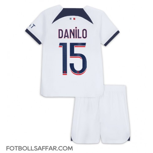 Paris Saint-Germain Danilo Pereira #15 Bortadräkt Barn 2023-24 Kortärmad (+ Korta byxor)